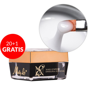 20+1gratis Samopoziomujący mleczny żel budujący self-leveling builder gel LED/UV Freeze Easy MollyLac by Ewelina Staszak 15g