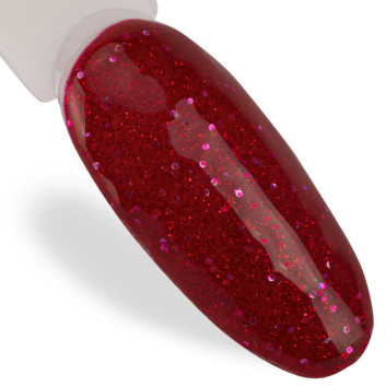 5+1gratis Lakier hybrydowy MollyLac Bling it on! Red me now 10g Nr 506