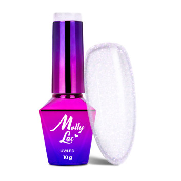 5+1gratis Lakier hybrydowy MollyLac Bling it on! Sucree 10g Nr 500