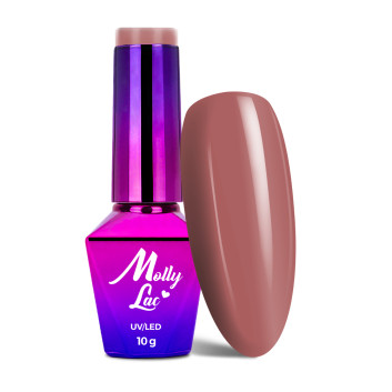 5+1gratis Lakier hybrydowy MollyLac I'm the Nudelover Carmel 10g Nr 526