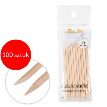 100sztuk Patyczki z drzewa pomarańczowego Molly Nails 10 szt dł 9,5 cm