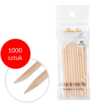 1000sztuk Patyczki z drzewa pomarańczowego Molly Nails 10 szt dł 9,5 cm