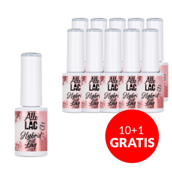 10+1gratis Lakier hybrydowy LED/UV Gel Polish Blues Denim Fluff AlleLac HEMA/Di-HEMA Free 6g