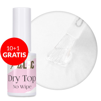 10+1gratis Dry top high gloss top no wipe bez przemywania AlleLac Clear 7 g