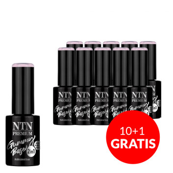 10+1gratis Baza średnio elastyczna kauczukowa Gummy Base 2in1 NTN Premium Lucky Hush HEMA i Di-HEMA free 5g Nr 6