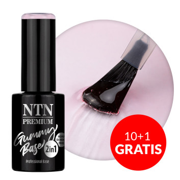 10+1gratis Baza średnio elastyczna kauczukowa Gummy Base 2in1 NTN Premium Lucky Hush HEMA i Di-HEMA free 5g Nr 6