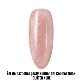 Żel do paznokci gęsty Builder Gel Control Thick GLITTER NUDE 1kg