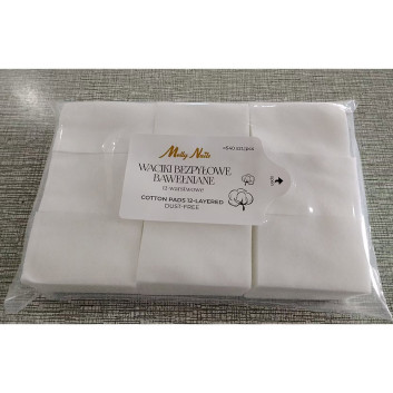 Waciki bezpyłowe bawełniane 12 warstwowe Molly Nails ok. 540 sztuk