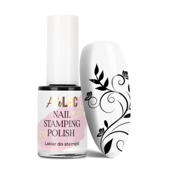 Lakier do stempli i stampingu AlleLac Nail Stamping Polish czarny black 7ml