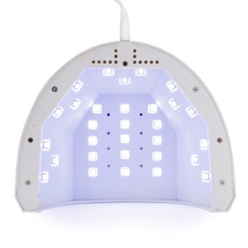 240sztuk Lampa do paznokci dual UV/LED 48W No Name do lakierów hybrydowych żeli i akrylożeli biała 1S