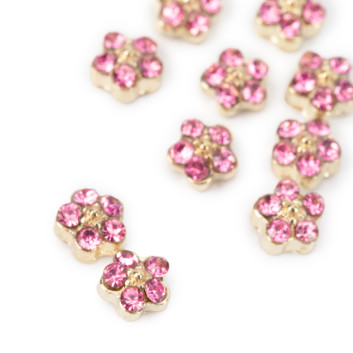 Kwiatki 3D do zdobienia paznokci Molly Nails K1118 10 szt