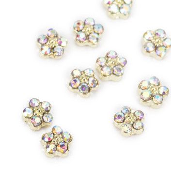 Kwiatki 3D do zdobienia paznokci Molly Nails K1119 10 szt