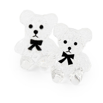 Misie 3D do zdobienia paznokci Molly Nails clear 20 szt