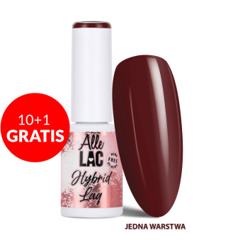 10+1gratis Lakier hybrydowy LED/UV Gel Polish Browns Deep Redwood AlleLac HEMA/Di-HEMA Free 6g