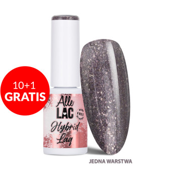 10+1gratis Lakier hybrydowy LED/UV Gel Polish Browns Smoky Glitter AlleLac HEMA/Di-HEMA Free 6g