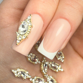 Ozdoby do paznokci kryształki 3D Molly Nails Nr 1 10 szt