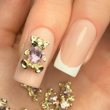 Ozdoby do paznokci misie 3D Molly Nails Nr 4 10 szt