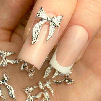 Ozdoby do paznokci kokardki 3D Molly Nails Nr 1 10 szt