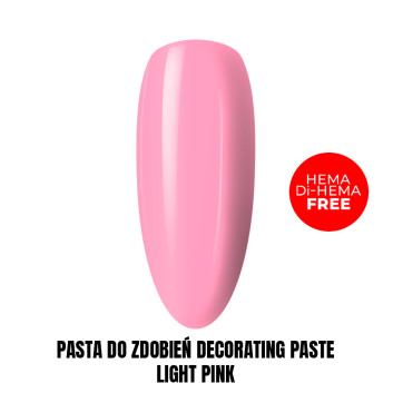 Pasta do zdobień Decorating Paste Nail Art Light Pink HEMA/Di-HEMA Free 1kg