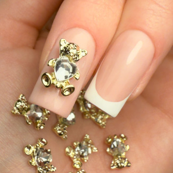 Ozdoby do paznokci misie 3D Molly Nails Nr 2 10 szt