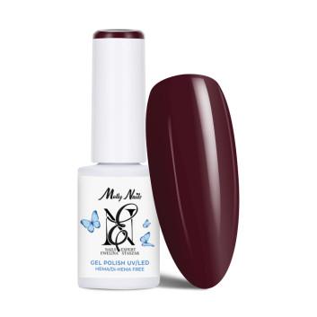 Lakier hybrydowy LED/UV Gel Polish Molly Nails by Ewelina Staszak Talizman T12 Granat HEMA/Di-HEMA Free 7g