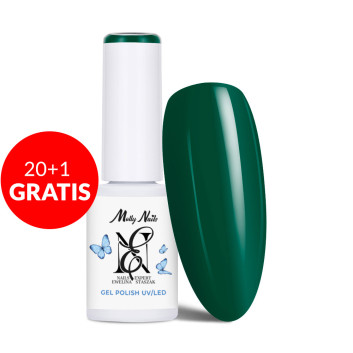 20+1gratis Lakier hybrydowy LED/UV Gel Polish Molly Nails by Ewelina Staszak Talizman T16 Malachit 7g