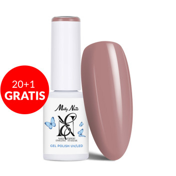 20+1gratis Lakier hybrydowy LED/UV Gel Polish Molly Nails by Ewelina Staszak Talizman T11 Opal różowy 7g