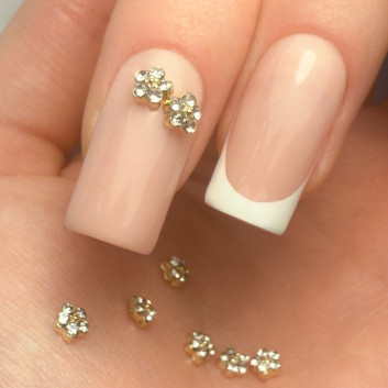 Ozdoby do paznokci kwiatki 3D Molly Nails K1117 10 szt