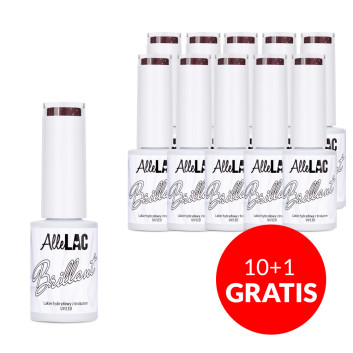 10+1gratis Lakier hybrydowy AlleLac Brillant HEMA/Di-HEMA Free 5g Nr 139