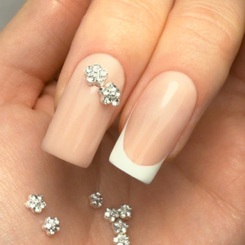 Ozdoby do paznokci kwiatki 3D Molly Nails K1122 10 szt