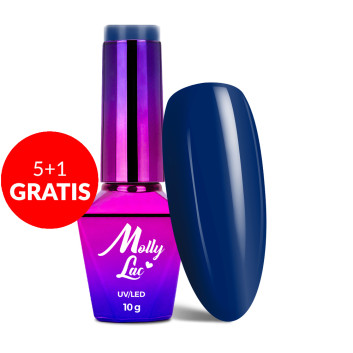 5+1gratis Lakier hybrydowy MollyLac Nailmatic End of Silence 10g Nr 328
