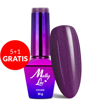 5+1gratis Lakier hybrydowy MollyLac Miss Iconic Instinct 10g Nr 516