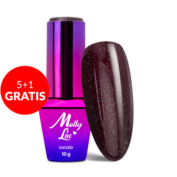 5+1gratis Lakier hybrydowy MollyLac Story Time Her Eyes 10g Nr 626