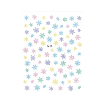 Naklejki do paznokci samoprzylepne świąteczne Molly Nails 1211