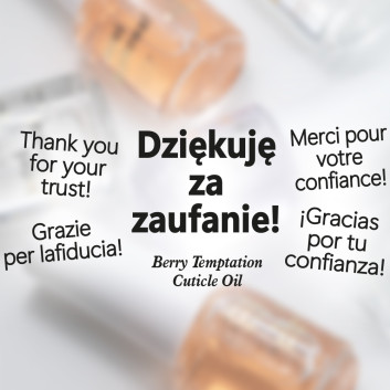 500sztuk Oliwka okazjonalna do skórek i paznokci o zapachu Berry Temptation 5 ml