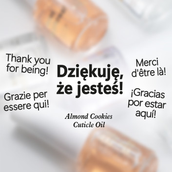 500sztuk Oliwka okazjonalna do skórek i paznokci o zapachu Almond Cookies 5 ml
