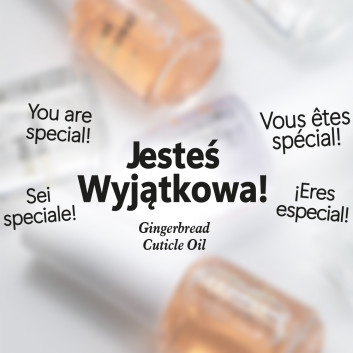 500sztuk Oliwka okazjonalna do skórek i paznokci o zapachu Gingerbread 5 ml