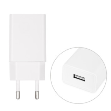 Zasilacz sieciowy adapter 5W USB-A biały