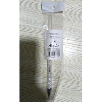 Dwustronny przyrząd sonda + silikonowy aplikator Molly Nails biały