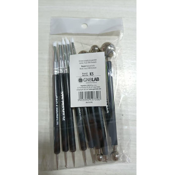 Zestaw narzędzi do paznokci NTN Premium czarne 9 szt