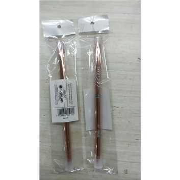 Pędzelek do żelu metalowy kwadratowy AlleLac rozmiar 6