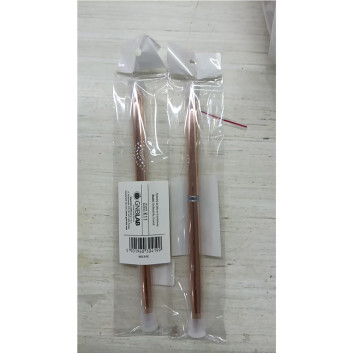 Pędzelek do żelu metalowy kwadratowy rozmiar 6