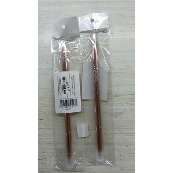 Pędzelek do żelu metalowy owalny rozmiar 4