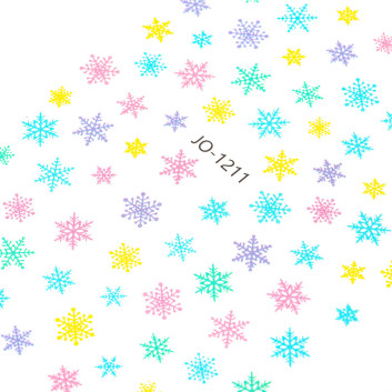 Naklejki do paznokci samoprzylepne świąteczne Molly Nails JO-1211