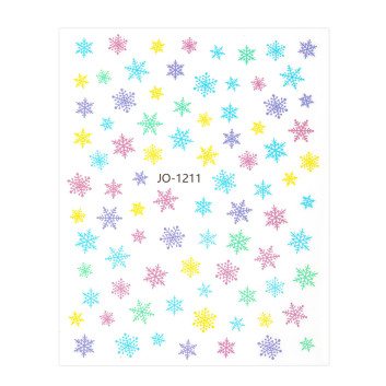 Naklejki do paznokci samoprzylepne świąteczne Molly Nails JO-1211