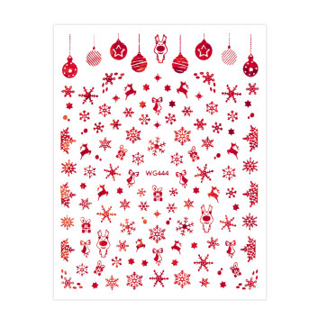 Naklejki do paznokci samoprzylepne świąteczne Molly Nails WG444