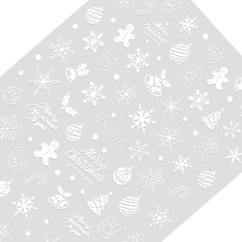 Naklejki do paznokci samoprzylepne świąteczne Molly Nails SD-2076