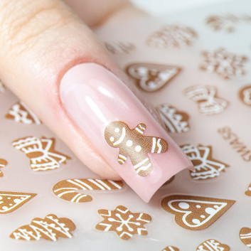 Naklejki do paznokci samoprzylepne świąteczne Molly Nails SWA58