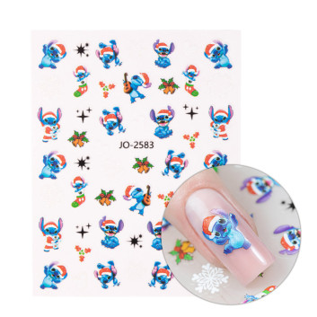 Naklejki do paznokci samoprzylepne świąteczne stitch Molly Nails JO-2583