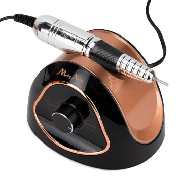 12sztuk Frezarka do paznokci 68W Molly Nails do manicure pedicure czarno-złota M15 45 000 obrotów